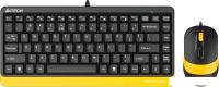 Офисный набор A4Tech Fstyler F1110 (черный/желтый)