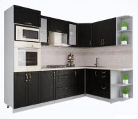 Готовая кухня Интерлиния Мила Крафт 1.68x2.6 правая (дуб английский)