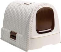 Туалет-домик Curver Cat Litter Box (кремовый)