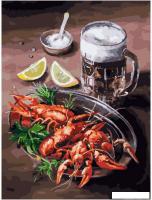 Картина по номерам Белоснежка Пиво и раки 353-AS