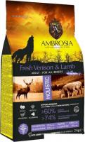 Сухой корм для собак Ambrosia Adult All Breeds Fresh Venison & Lamb (для всех пород с олениной и ягн