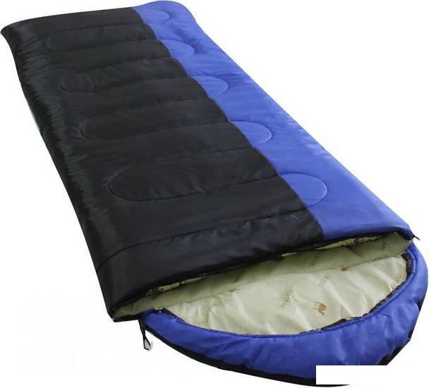 Спальный мешок BalMax Аляска Camping Plus Series -5 (правая молния, синий/черный)