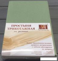 Постельное белье Альвитек Трикотажная на резинке 200x200x20 ПТР-ОЛ-200 (оливковый)