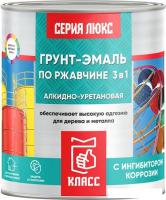 Грунт-эмаль Класс Люкс по ржавчине 3 в 1 5.5 кг (серый)
