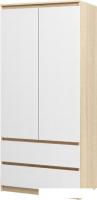 Шкаф распашной ГМЦ ШК-2 (дуб сонома/белый)