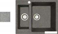 Кухонная мойка БелЭворс Duet R (серый, без сифона)