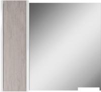 Домино Шкаф с зеркалом Uno 80 (дуб серый)