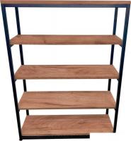 Стеллаж Millwood Лофт CH-5 800x300x1100 (дуб табачный craft/черный)