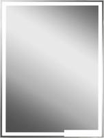 Континент Шкаф с зеркалом Mirror Box Black Led 60х80