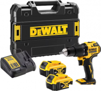 Ударная дрель-шуруповерт DeWalt DCD709P2T (с 2-мя АКБ 5 Ач, кейс)