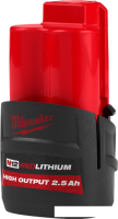 Аккумулятор Milwaukee M12 M12HB2.5 4932480164 (12В/2.5 Ач)
