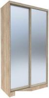 Шкаф-купе Евва 158 SH.05 АЭП ШК.2 01 (дуб сонома/зеркало/дуб шато)
