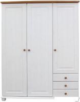 Шкаф распашной Диприз 6002 Д.70003.1 (белый воск/антик)