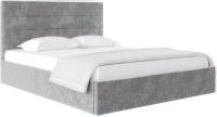 Кровать НК-Мебель Соната 90x200 72307362 (велюр светло-серый)