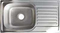 Кухонная мойка AKS Прямоугольная 76x42 (матовый хром)