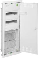 Бокс пластиковый Elektro-Plast MSF TWIN RP комбинированный, 2*12M+2xМП перф., N/PE-шинки, 1xSCHUKO,