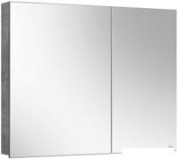 Belux Шкаф с зеркалом Стокгольм ВШ 90 (31, бетон чикаго светло-серый)
