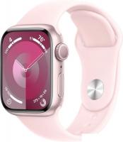 Умные часы Apple Watch Series 9 41 мм (алюминиевый корпус, розовый/розовый, спортивный силиконовый р
