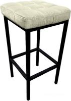 Табурет Древпром Камелот ДП2-07 (черный матовый/Bengal белый)