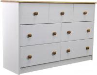 Комод Диприз Ром 7 ящиков Д 20032.1 (белый воск/антик)