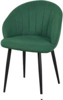 Стул с подлокотниками СоюзРегионПоставка Моника СРП-050 (велюр, Dream Forest зеленый/муар черный)