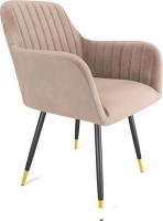 Стул Sheffilton SHT-ST38-1/S95-1 (латте/черный муар/золотой)