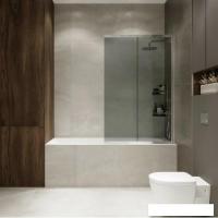 Стеклянная шторка для ванны Benetto Slide Open BEN-403 SL-C