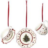 Елочная игрушка Villeroy & Boch Toys Delight Decoration. Сервиз из трех предметов 14-8659-6664