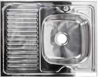 Кухонная мойка AKS Накладная 80x60 правая (полированная)