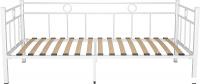Кровать-тахта Князев Мебель Орфея 120x190 ОФ.120.190.Б (белый муар)