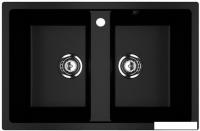 Кухонная мойка Ulgran U-608 (344 ультра-черный)