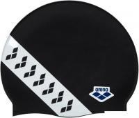 Шапочка для плавания ARENA Team Stripe Cap 001463 111 (черный/белый)