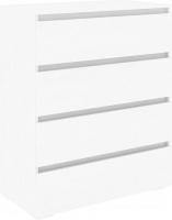 Комод Кортекс-мебель Бари 80 4ш (белый/белый/белый)