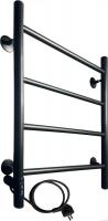 Полотенцесушитель Ростела Виктория 50x60/4 (с диммером, черный левый)