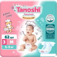 Подгузники Tanoshi M 5-9 кг (62 шт)