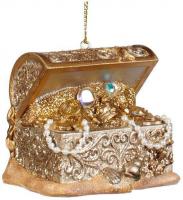 Елочная игрушка Goodwill Xmas 2023 Сундук с сокровищами MO 95207