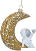 Елочная игрушка Gisela Graham All Glass. Космонавт на луне 1957