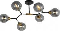 Люстра средней высоты Mirastyle MD-8200/6 BK+GDBR
