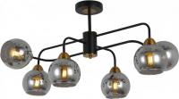 Люстра средней высоты Mirastyle MD-16112/6 BK+GDBR