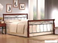 Кровать Signal Venecja 160x200 (черешня античная/черный)