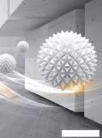 Фотообои ФабрикаФресок 3D Шары и бетонные стены 862270 (200x270)
