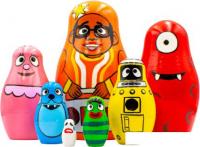 Развивающая игра Брестская Фабрика Сувениров Матрешка с персонажами Йоу Габба Габба! (набор 7 шт)