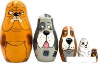 Развивающая игра Брестская Фабрика Сувениров Собаки разных пород (набор 5 шт)