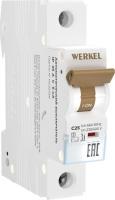 Выключатель автоматический Werkel 1P 25 A C 6 кА W901P256