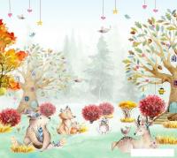 Фотообои ФабрикаФресок Детские Сказочный лес 753270 (300x270)