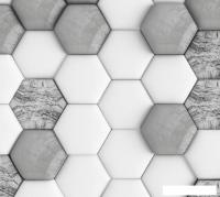 Фотообои ФабрикаФресок Шестиугольники 643270 (300x270)