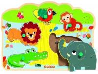 Мозаика/пазл Djeco Звуковая Джунгли 01708