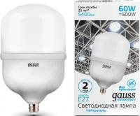 Светодиодная лампочка Gauss Elementary LED T160 E27 60W 5400lm 63226