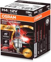 Галогенная лампа Osram Night Breaker 200 H4 64193NB200 (картонная коробка, 1 шт)