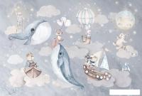 Фотообои ФабрикаФресок Киты со зверями 764270 (400x270)